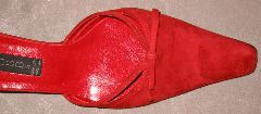 Hobbs * Marilyn Anslem* Red Suede Shoes sz 38.5