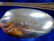6 Silver Teaspoons in Case